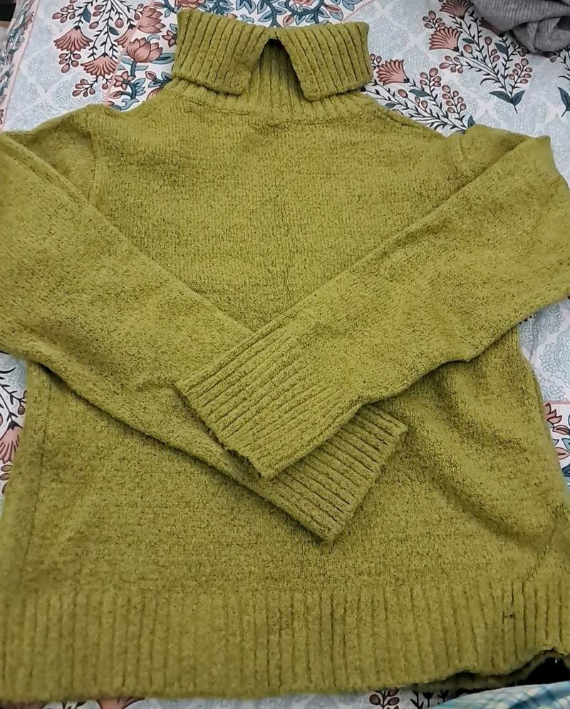 high neck sweater