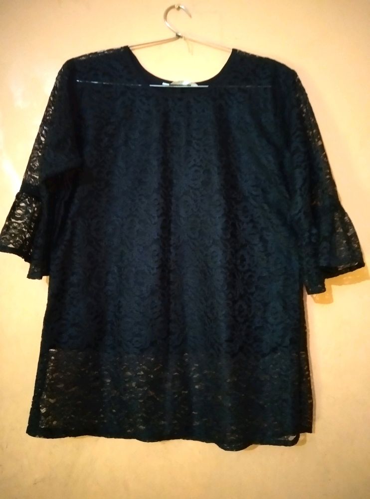 Beautiful Black Net Top (Women)