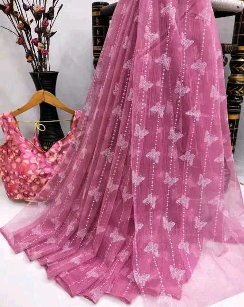 Butterfly 🦋 Organza Sarees