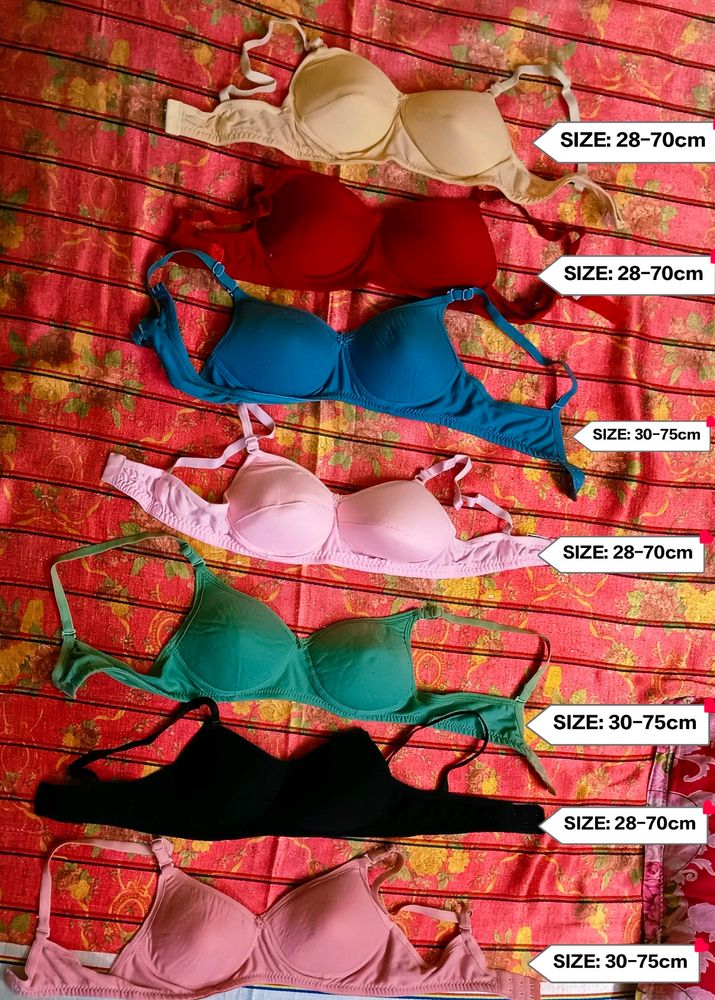 Pack Of 7 Padded Women Bra's