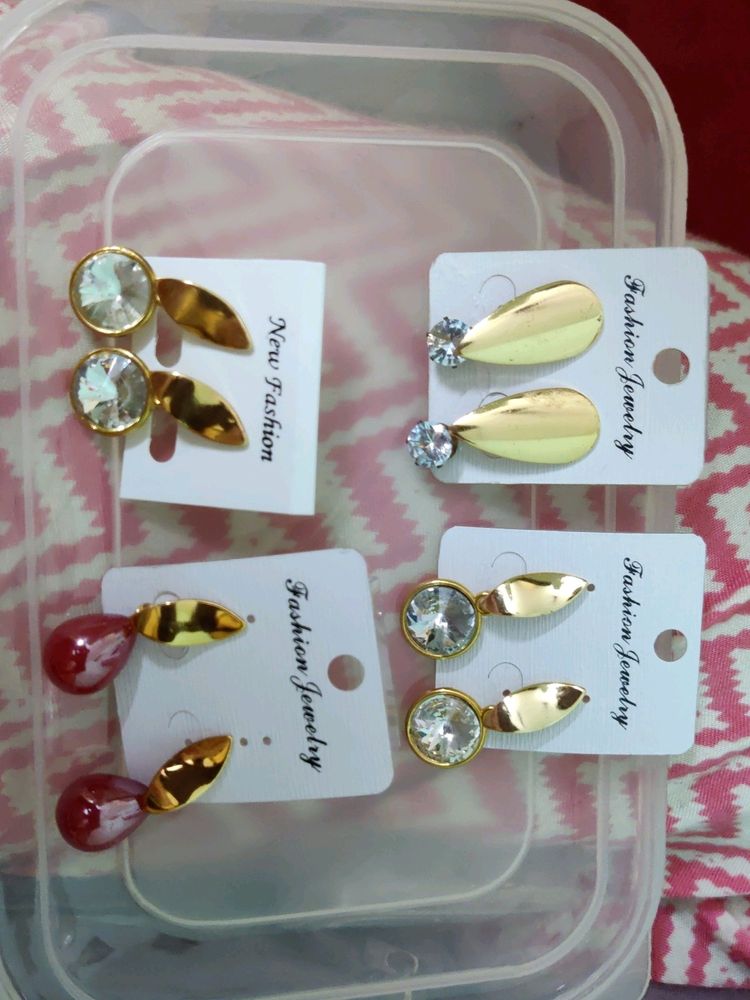 Set Of 4 Traditional Earings