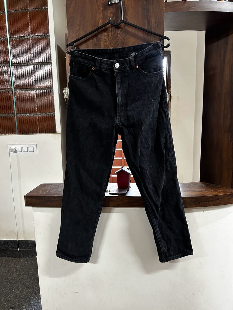 Charcoal Color Mom Jeans Best Quality