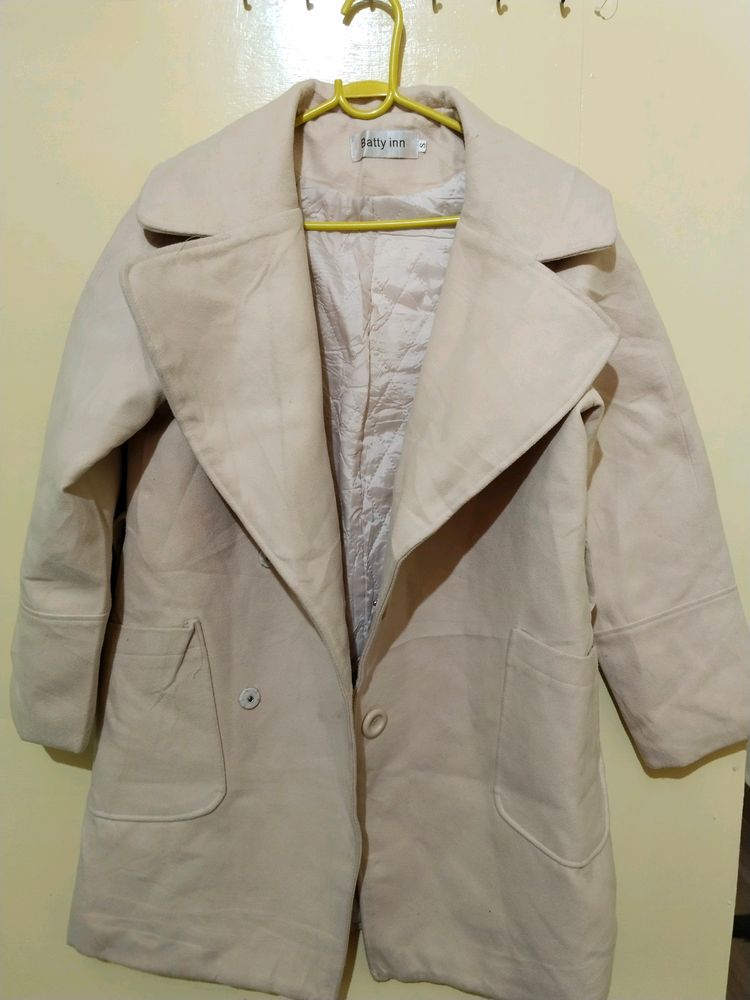 Women's Beige Colour Winter Coat