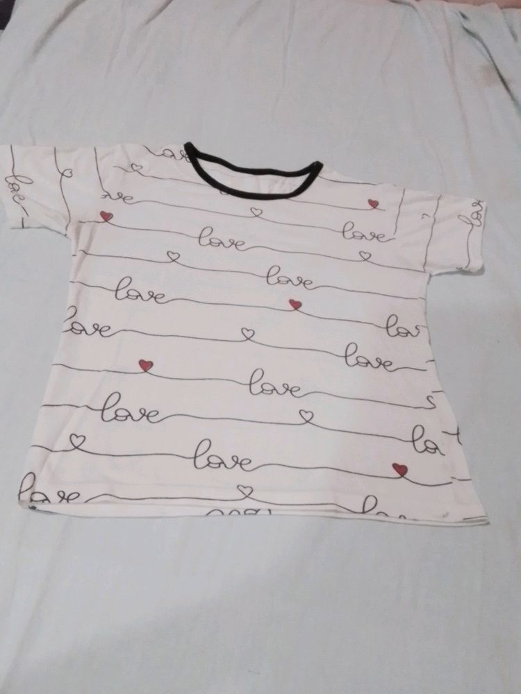 White T-shirt For Women