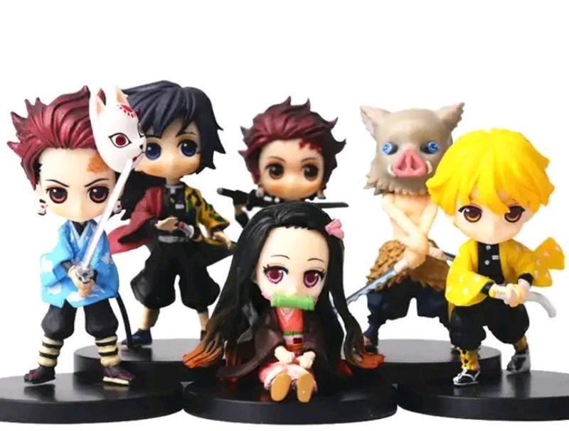 Pack Of 6 Action Figures Demon Slayer