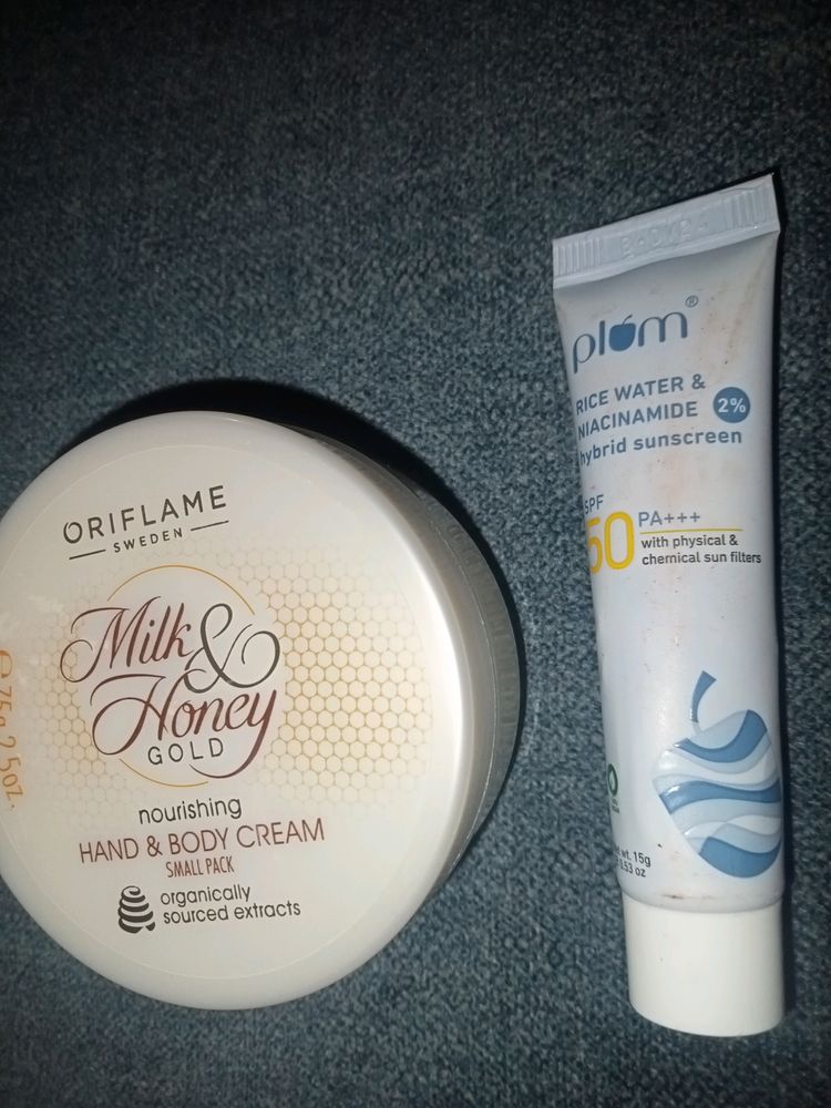 Oriflame Cream And Plum Sunscreen