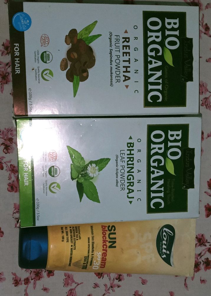 Bio Organic Reetha And Bhringraj Powder Combo