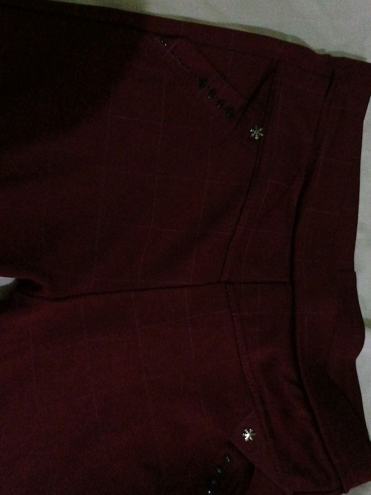 Maroon Pants...