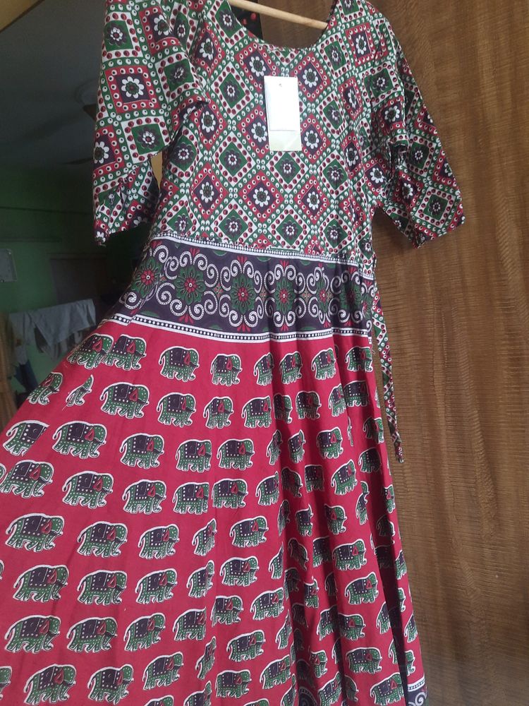 Maxi Dress Rajashthani Print.