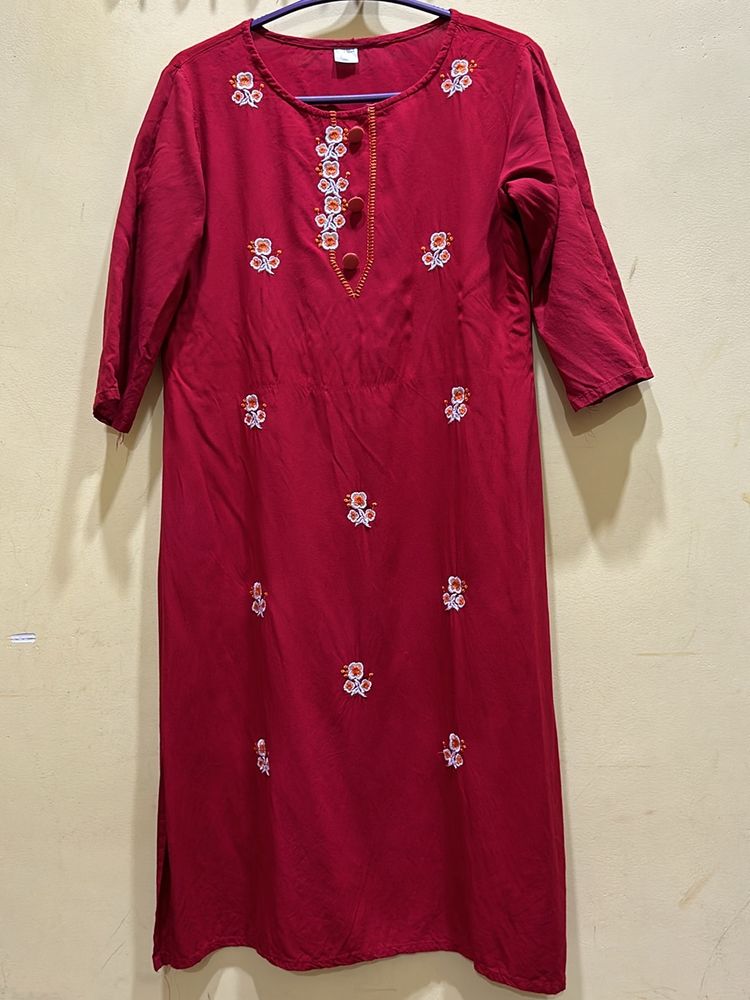 Red & White - Kurta & Pant Set Size XXL