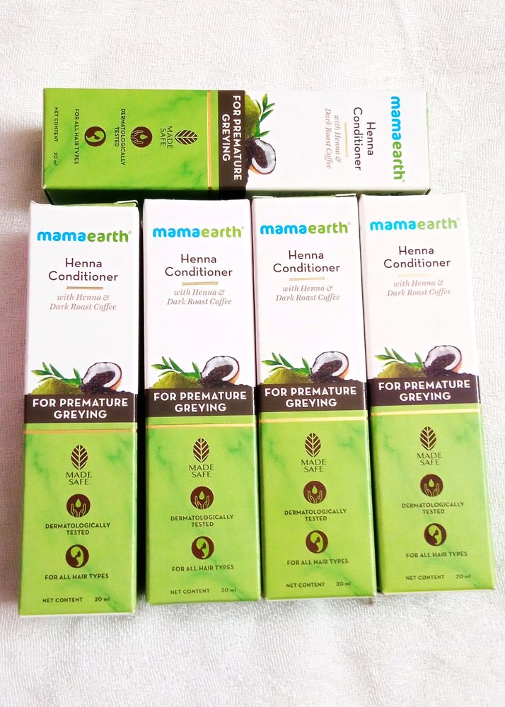 😍 MAMAEARTH HENNA CONDITIONERS PACK 😃OF 5⃣