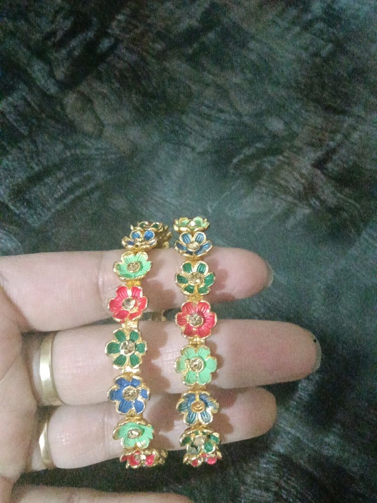 Beautiful Floral Bangles One More Pair I Have