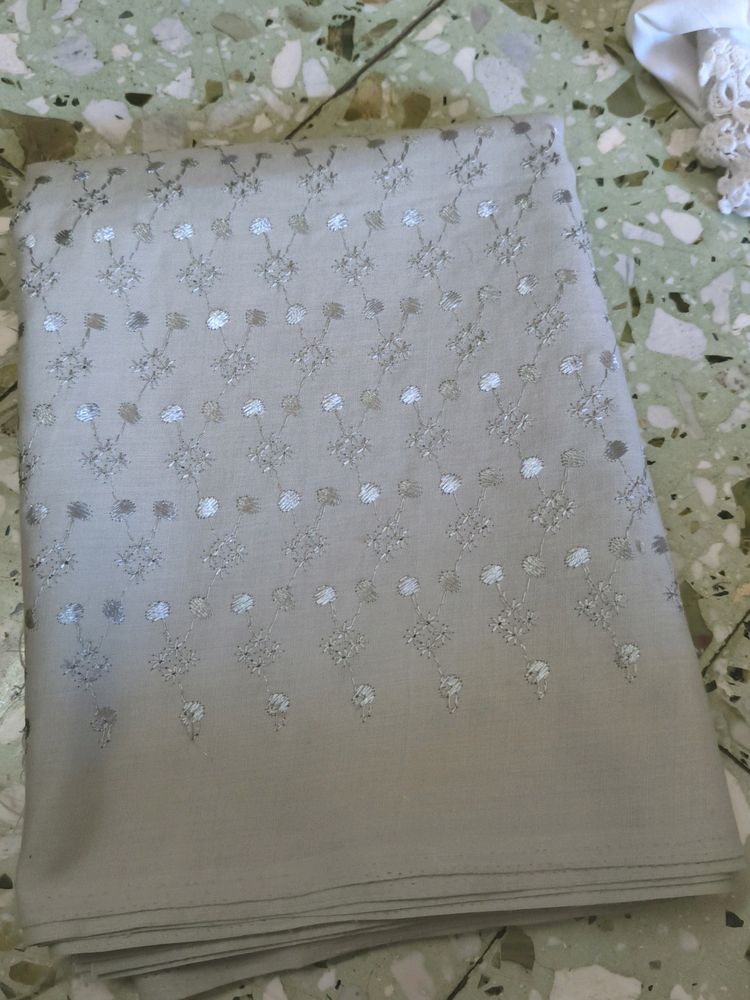 Grey Chinkari Fabric