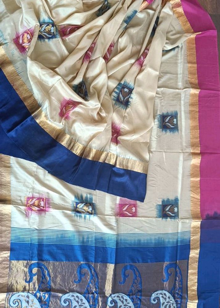 100% Pure Ganga Jamuna Bomkai Saree