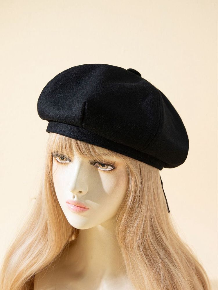 Black Beret Cap