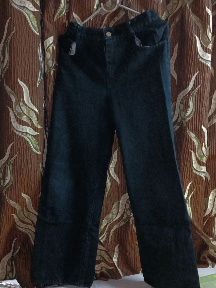 wide leg jeans black colour