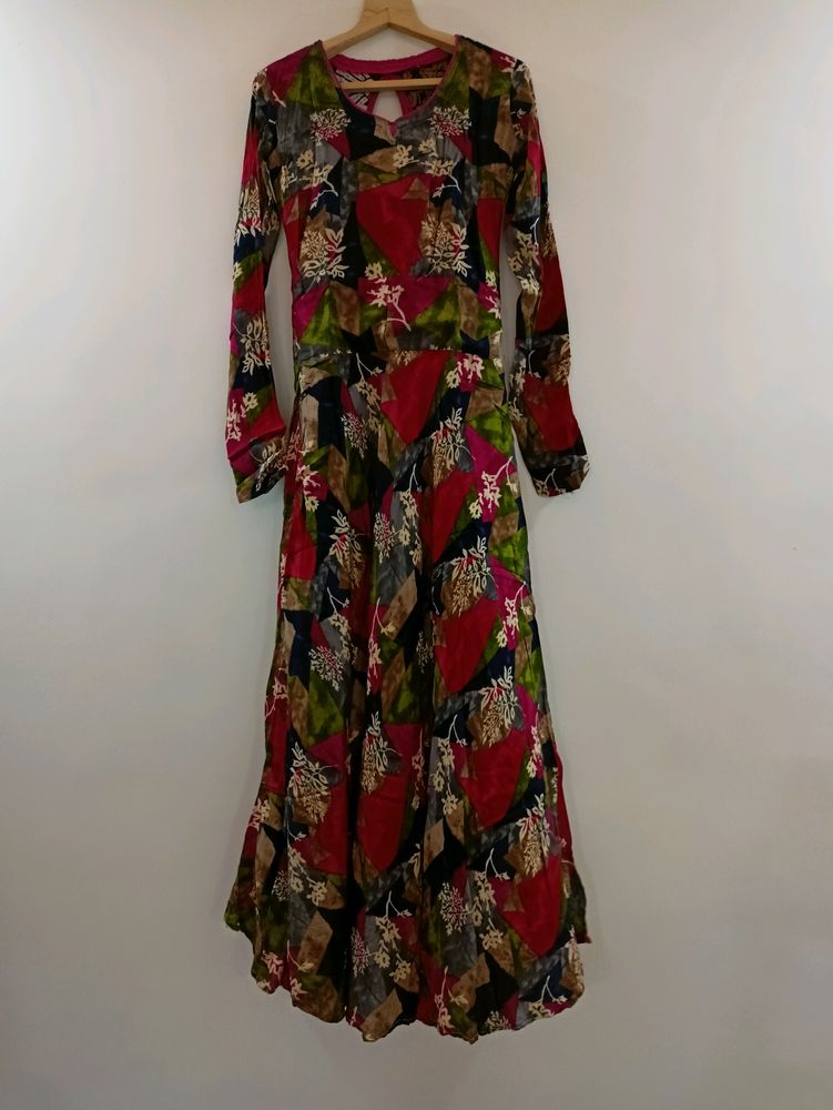 Ethnic Floral Gown