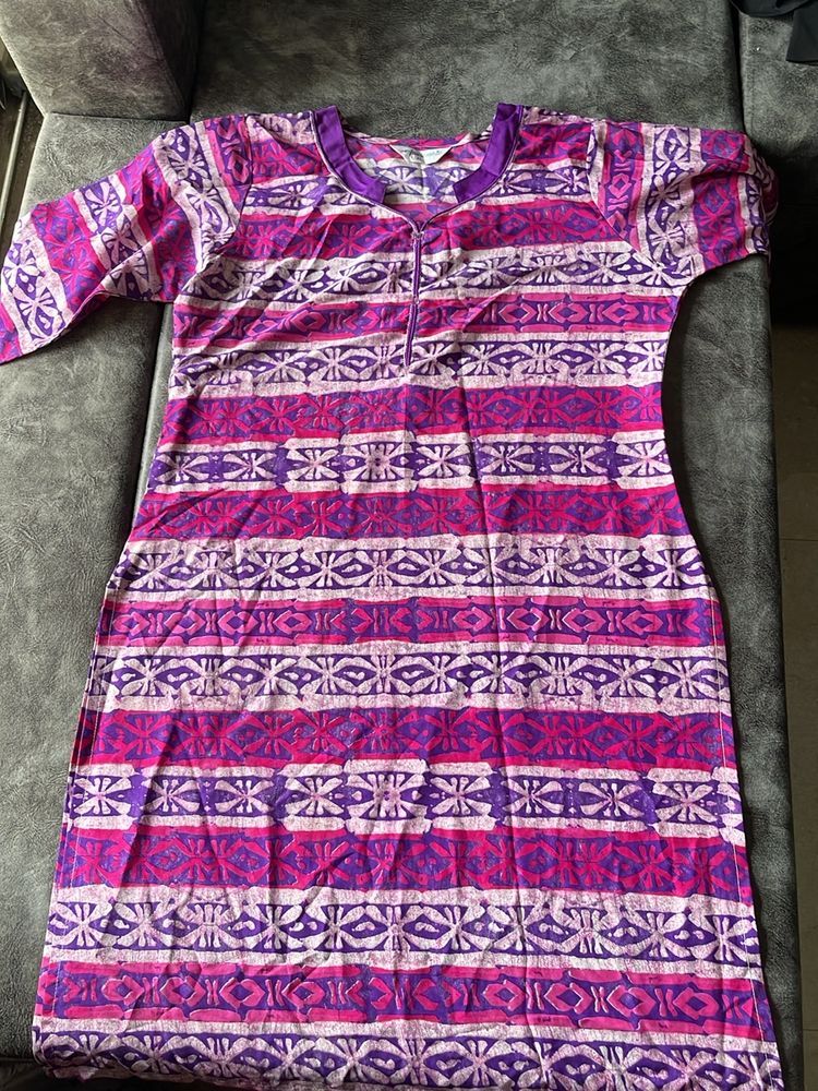 Simple Purple Kurta