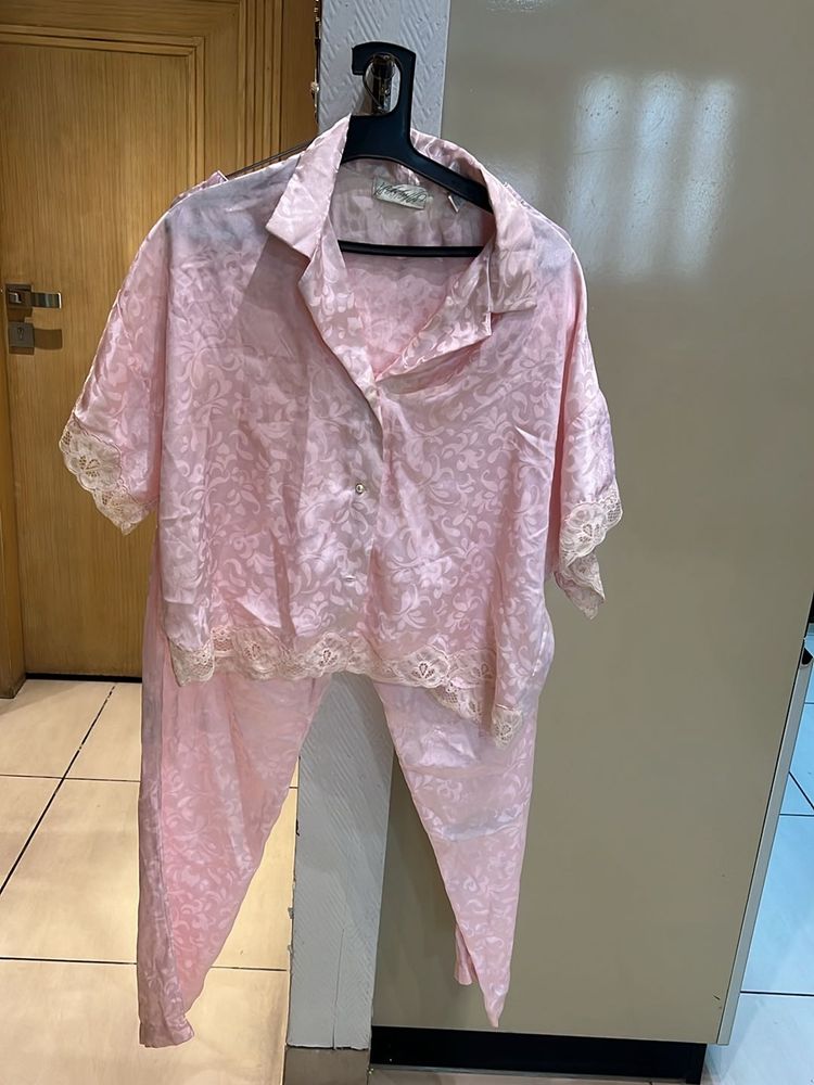 Pink Satin Nightdress