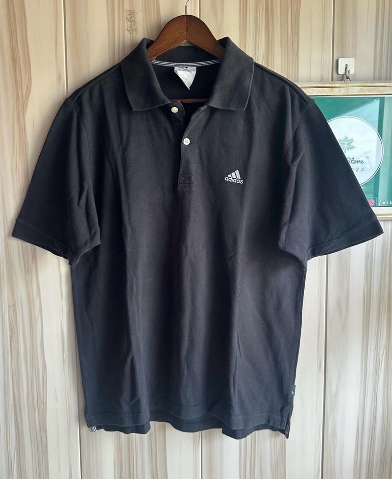 Adidas Black Polo T-Shirt