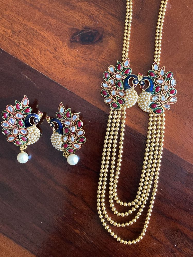 Beautiful Peacock Ethnic Jewellery Set