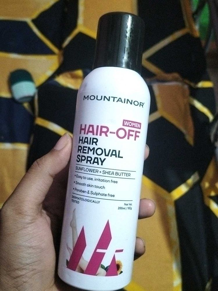 Mountain or Hair-Off Hair removal Spray