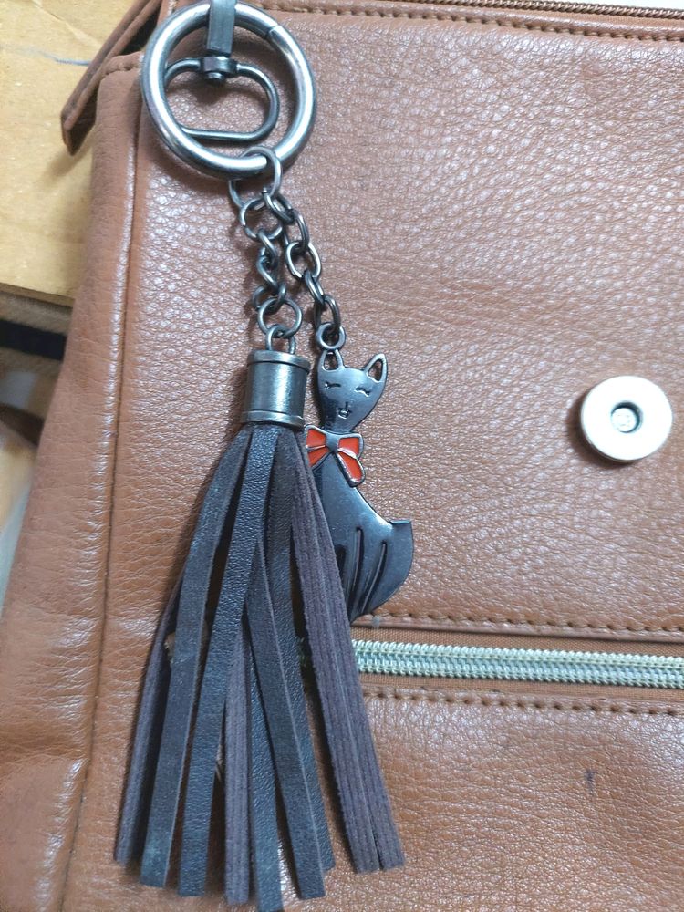 Keychain ( Cat + Tassel )