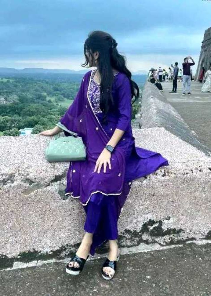 NEW PURPLE KURTA SET FOR WOMEN