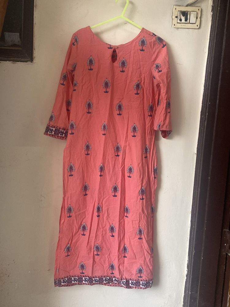 Pink Blue Kurta