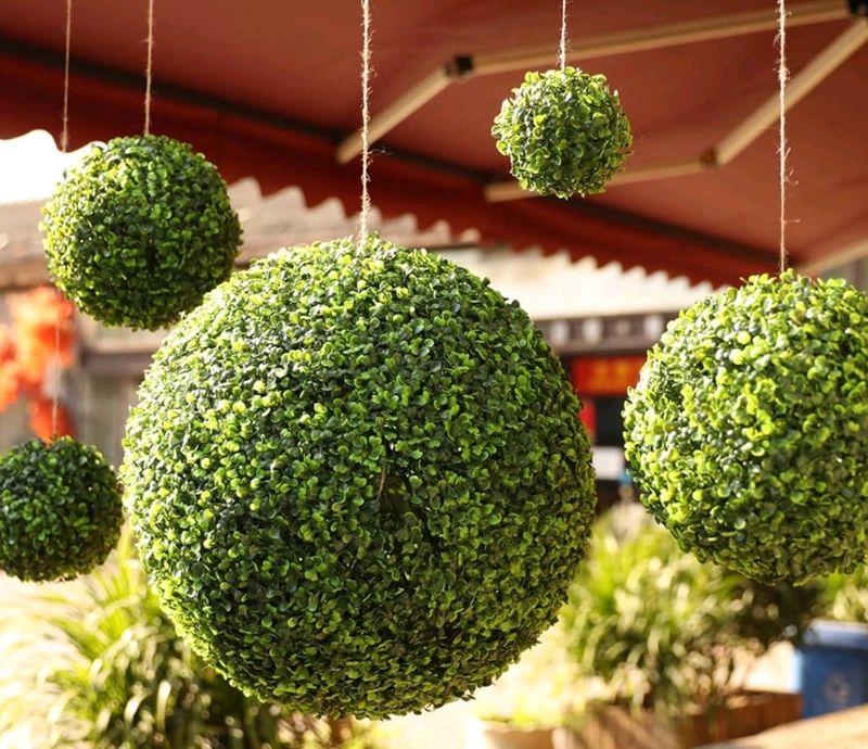 Artificial Eucalyptus Boxwood Topiary Grass Ball