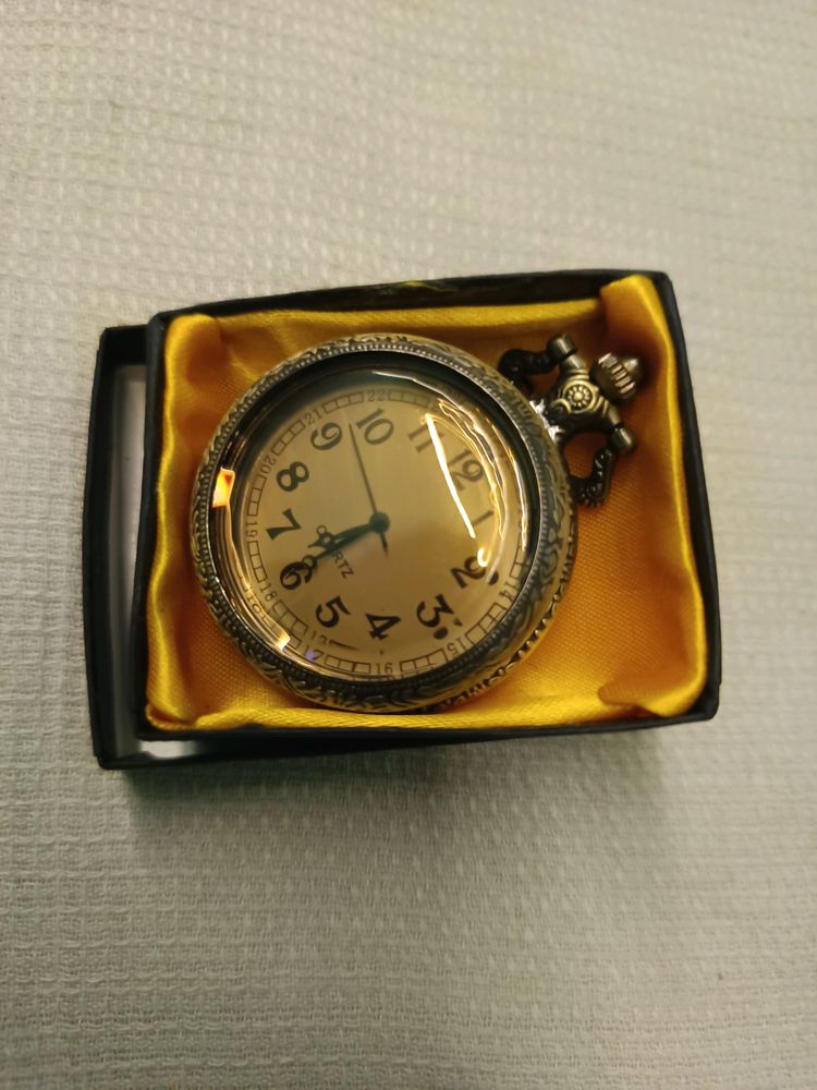 Metallic Pocket Watch