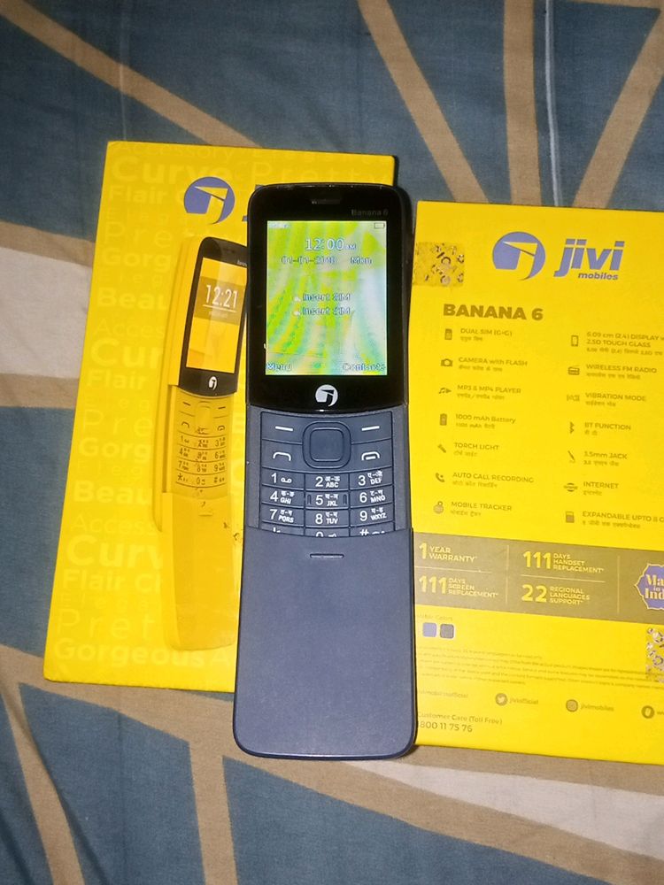 Jivi Banana Shape Keypad Mobile