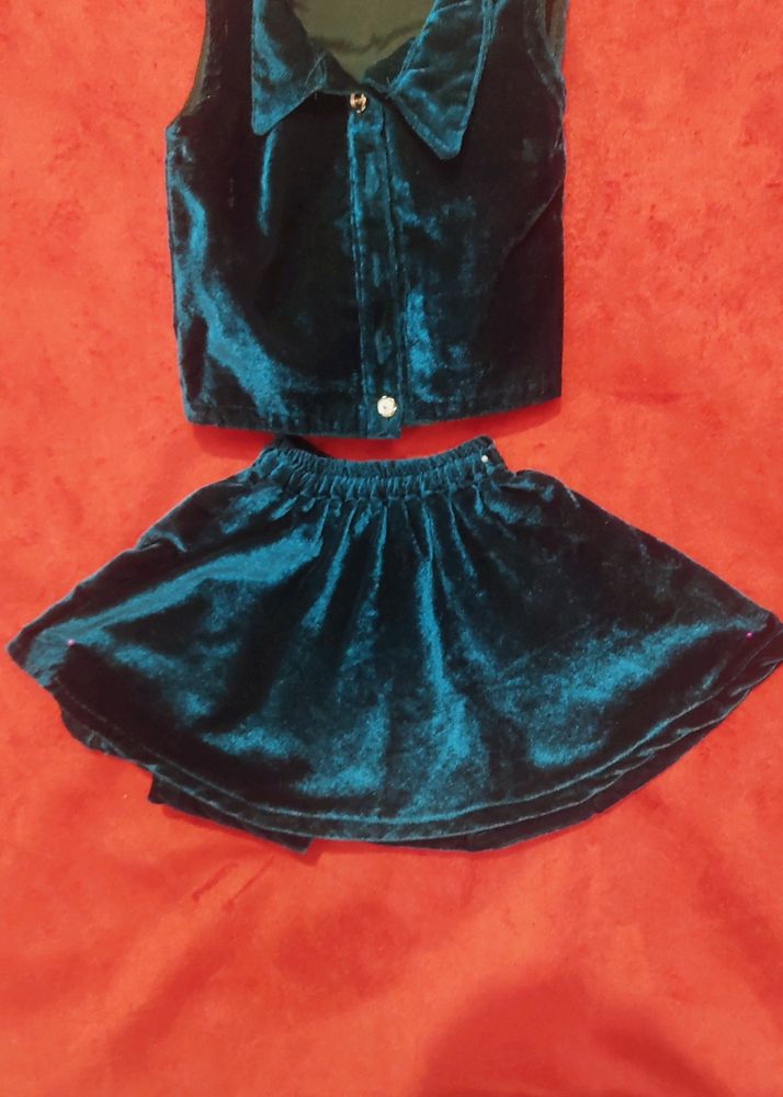 Velvet Top Skirt