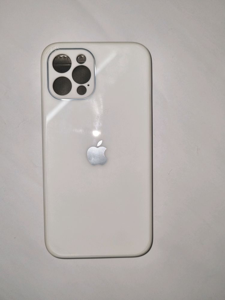 I phone 12 pro back cover with tempered glass