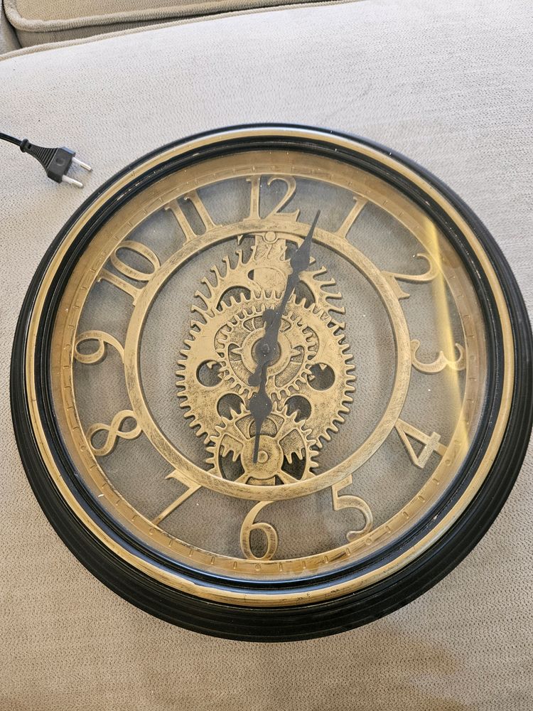 Vintage brass and metal clock