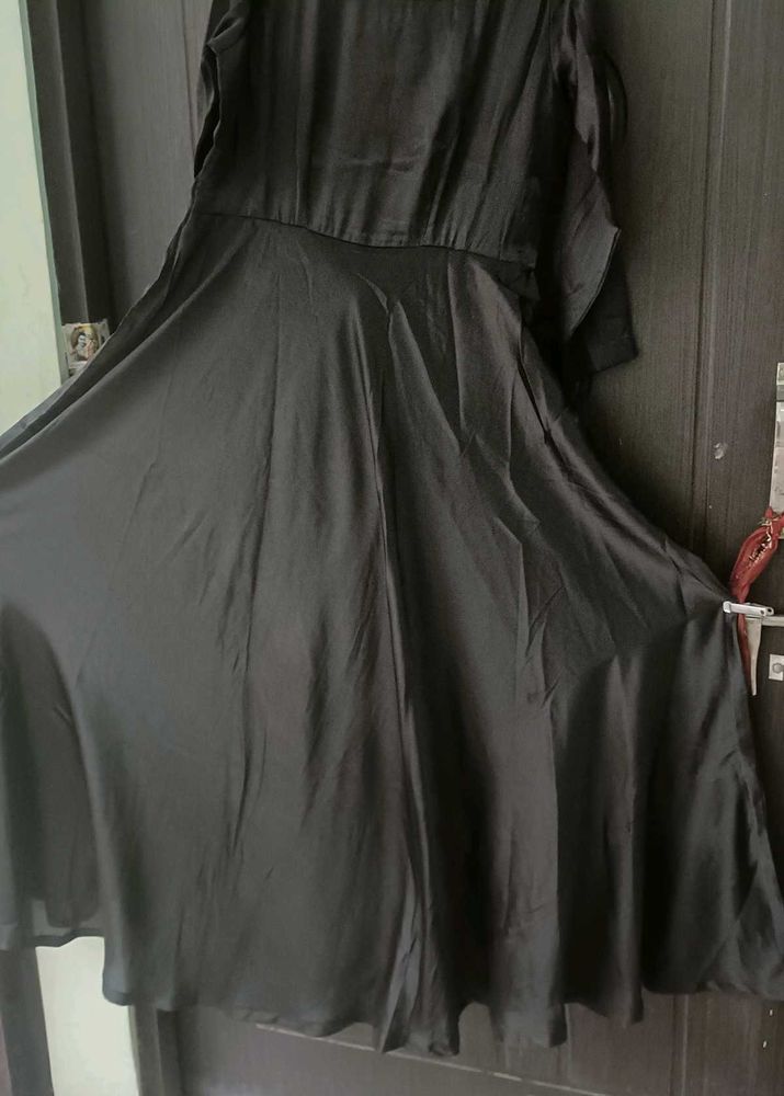 Gown Black Premium Quality Satin