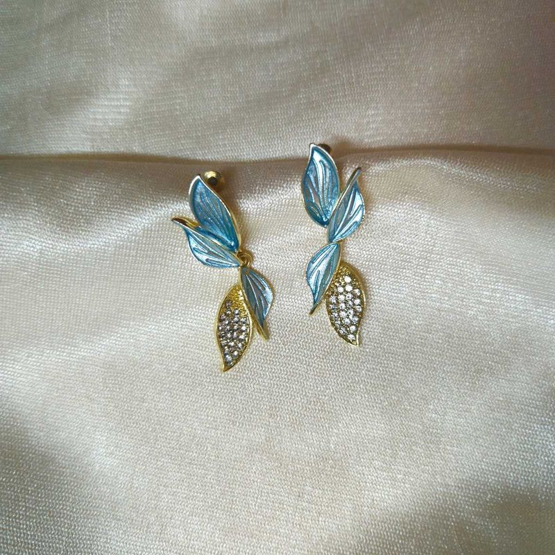 Korean Mermaid Tail Dangling Earrings