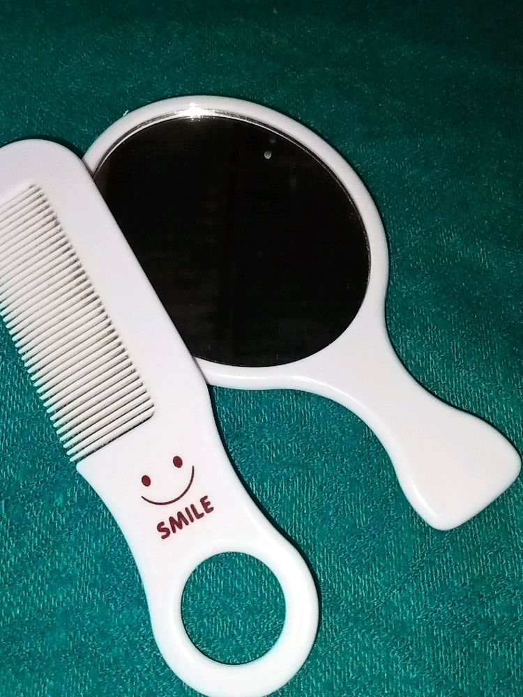 Mirror And Comb Set For Travel