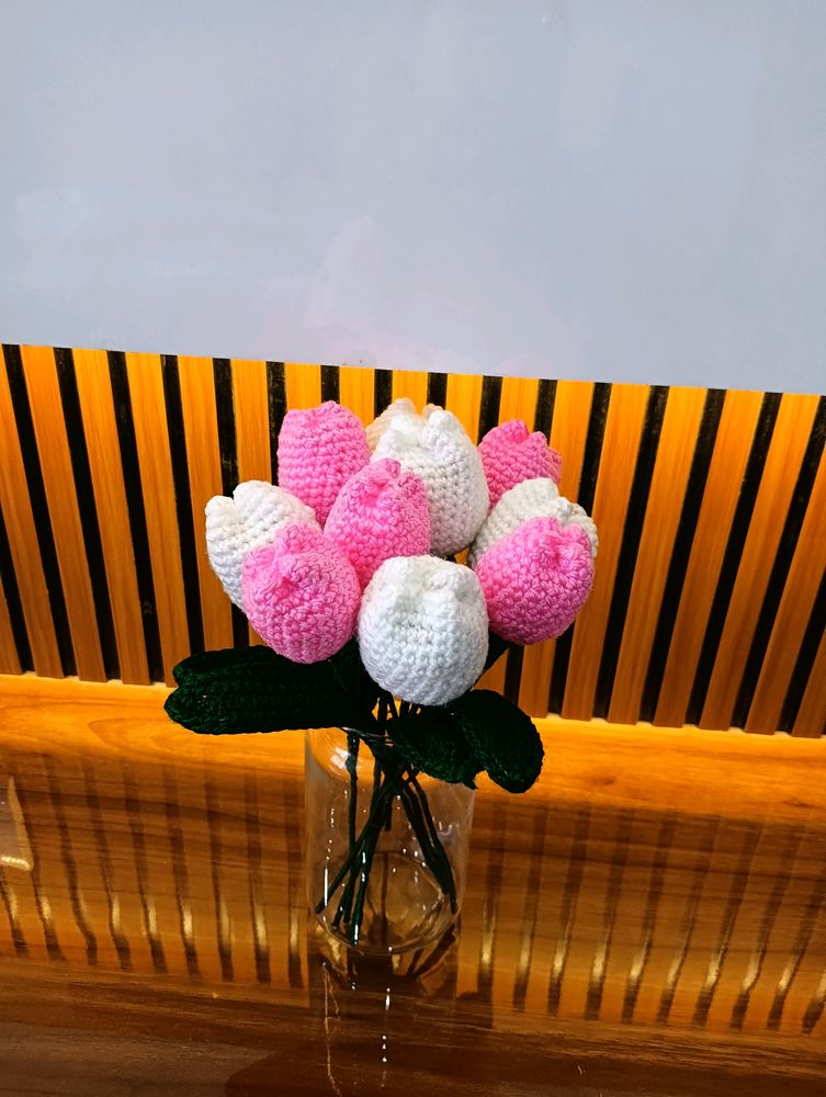 Pack Of 10 Crochet Tulips 🌷