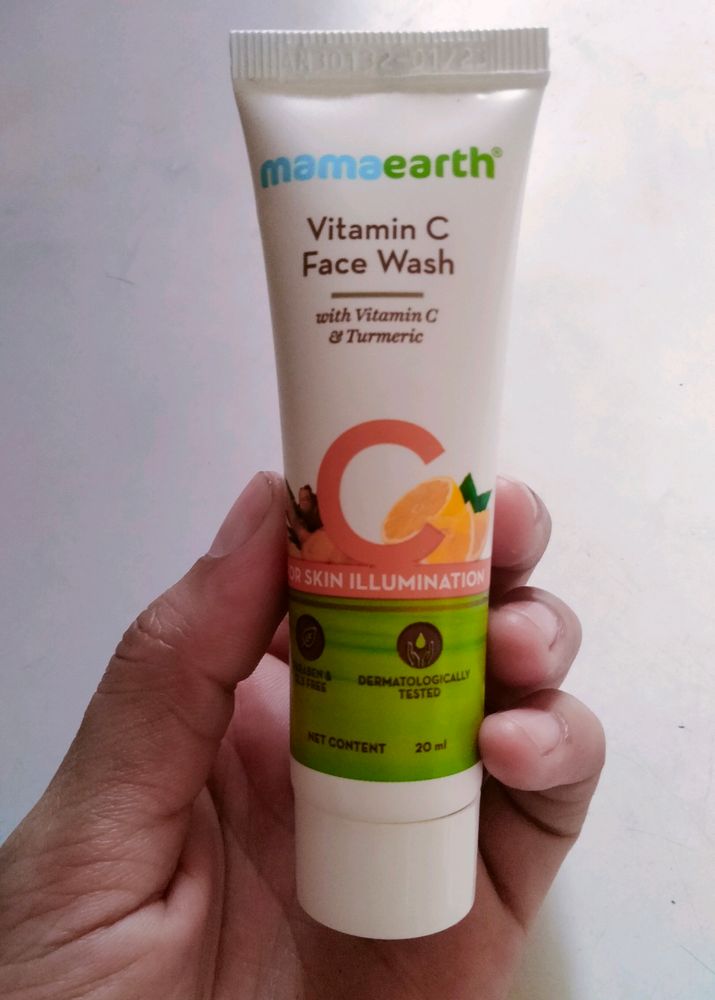 mamaEarth Vitamin C Face Wash 🍊🌿