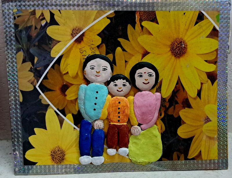 Handmade Family Clay Art