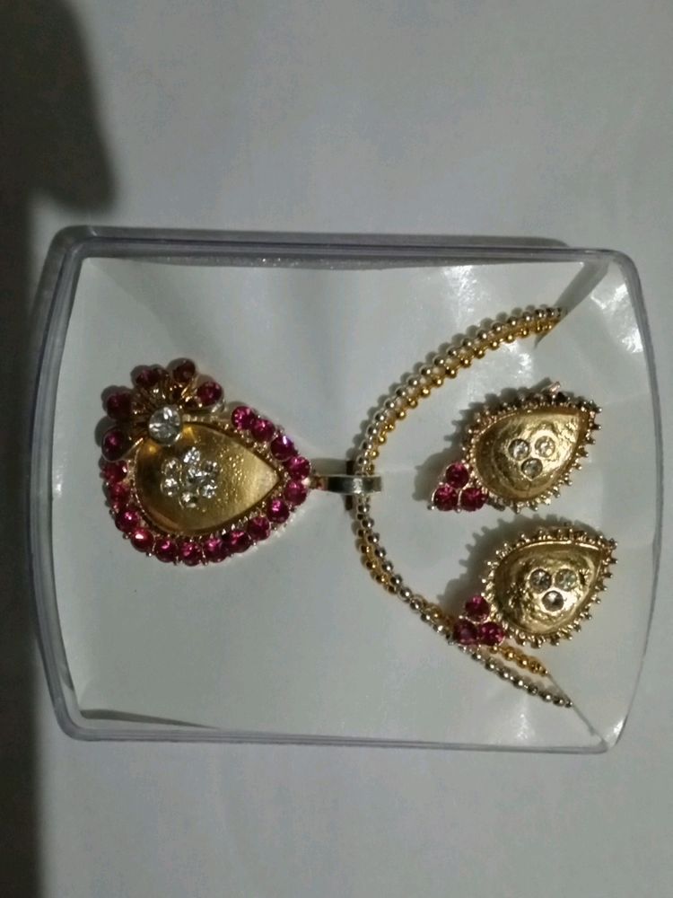 pendent set with earring for girls