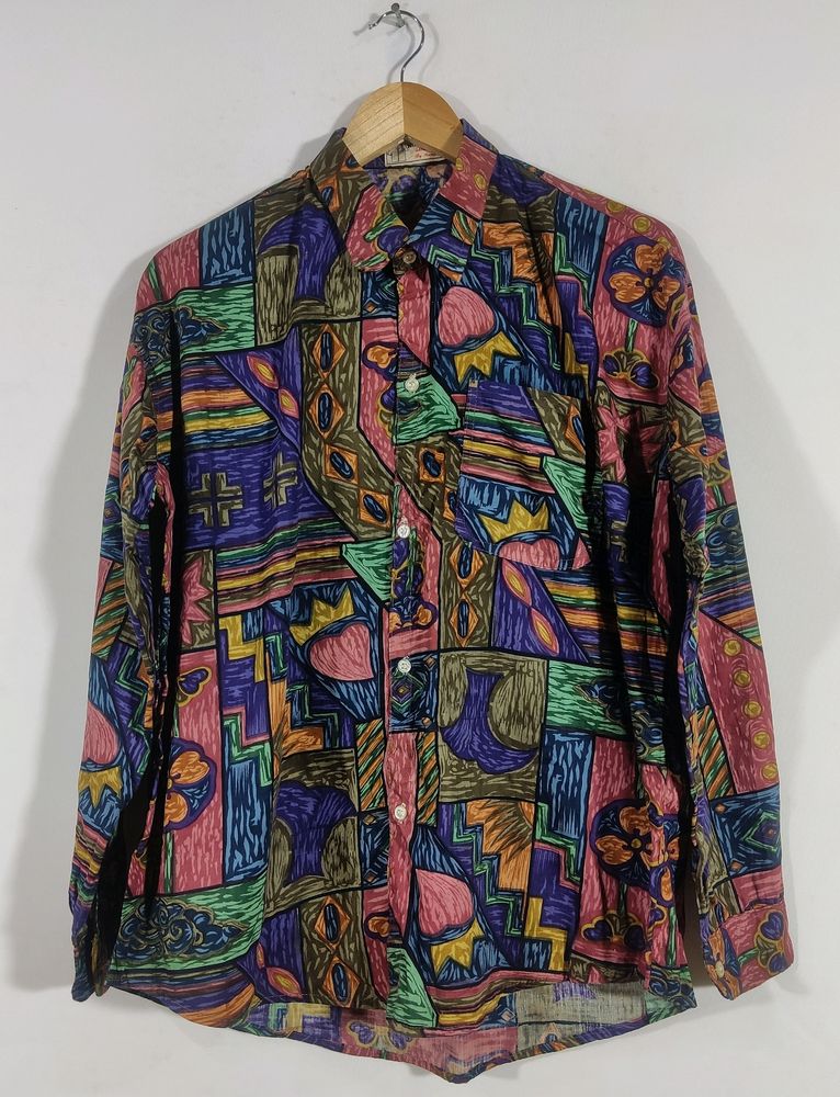 Multicolored Printed Casual Shirt (Men)