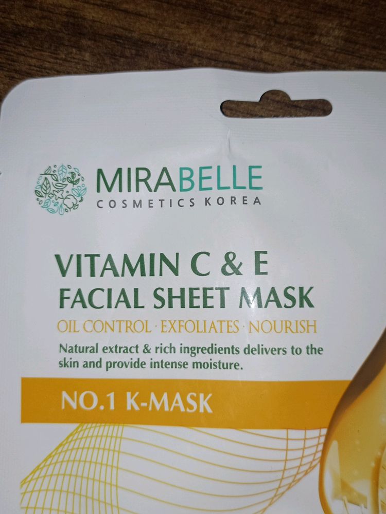 Mirabelle Vitc Sheet Mask