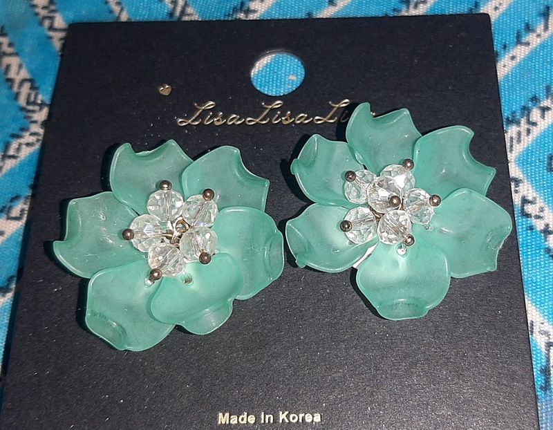 2 Combo Flower Top Earring