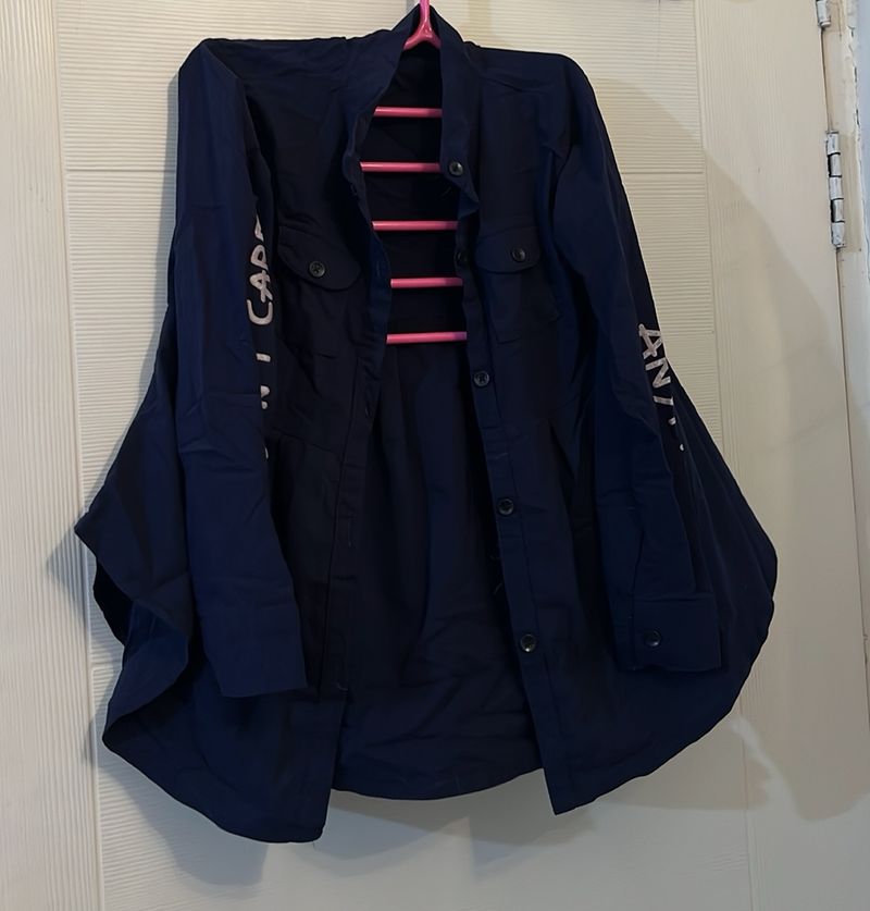 Like New Navy Blue Girlish Top