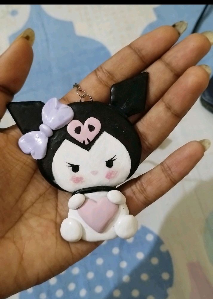 Kawaii Kuromi Handmade Keychain