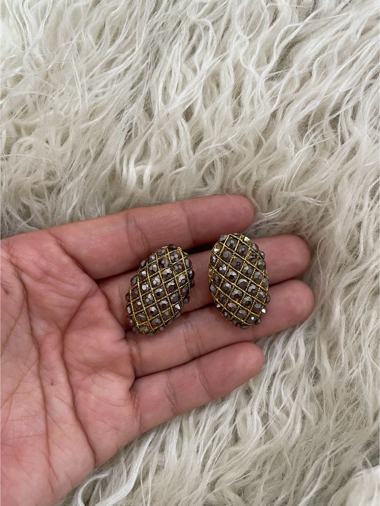 Gold Coloured statement earring