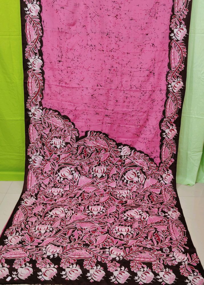 New Pure Silk Hand Batik Saree