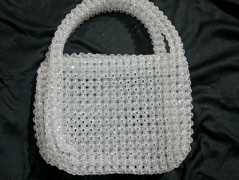 Fancy Handmade Embellished Pearl Bag